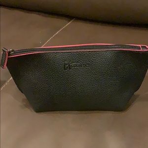 New It Cosmetics Black make up bag with pink